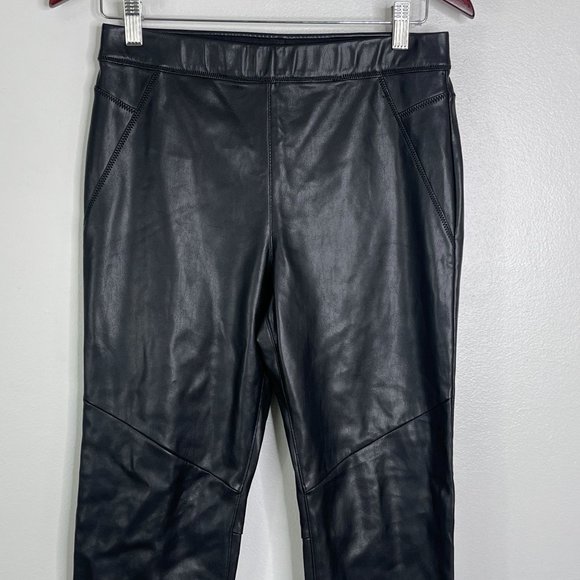 Free People Revolve Vegan Leather High Waist Legging Black Size 28 - Picture 12 of 15